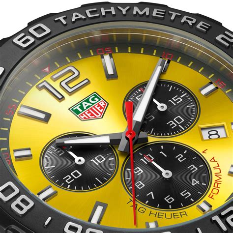 tag heuer fak watches for men yellow face 1990s|tag heuer watch serial number.